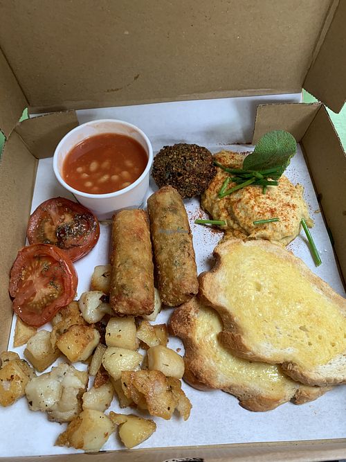 vegan Breakfast  at Alpine Coffee Shop and Gallery in Betws-y-coed