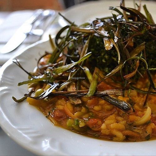 vegan risotto at Josephina Cafe in Gramado