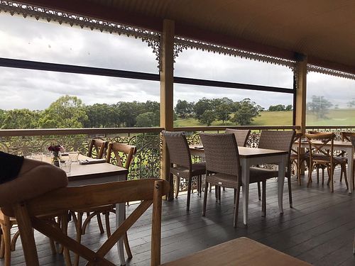 Seating on the verandah  at Kawul in Pokolbin