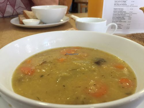 Lentil, potato and carrot soup at Nourish in Inverness
