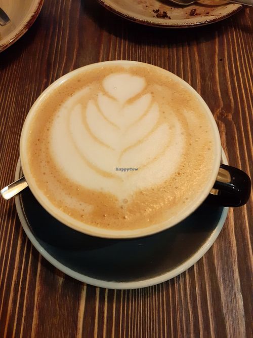 Coffee with oat milk at Bastard Coffee & Kitchen - Bajo Izda in Valencia