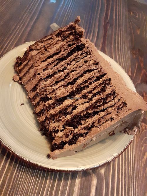 Chocolate cake at Bastard Coffee & Kitchen - Bajo Izda in Valencia