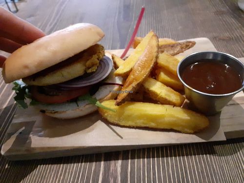 Vegan burger at Bastard Coffee & Kitchen - Zona Centro in Valencia