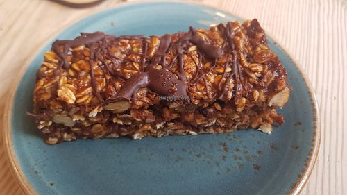 Chocolate flapjack at Love Brew Scarborough in Scarborough