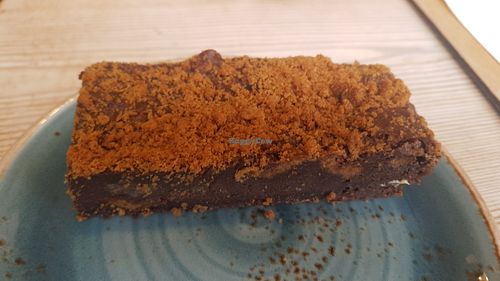 Biscoff brownie at Love Brew Scarborough in Scarborough