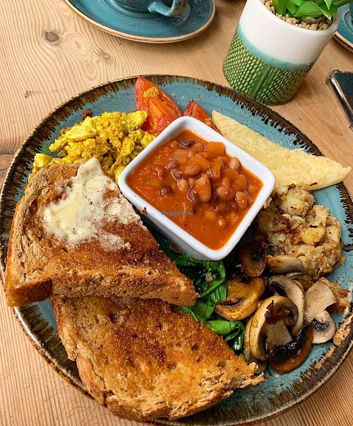 Vegan breakfast  at Love Brew Scarborough in Scarborough