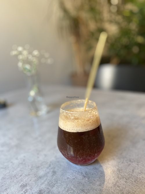 Espresso tonic with cherry at Rabbit Run in St Petersburg