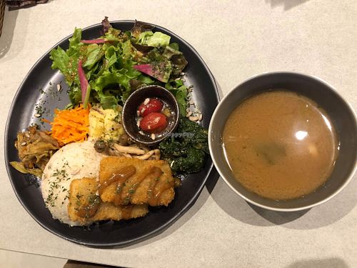 Cutlet set  at Mumokuteki in Osaka
