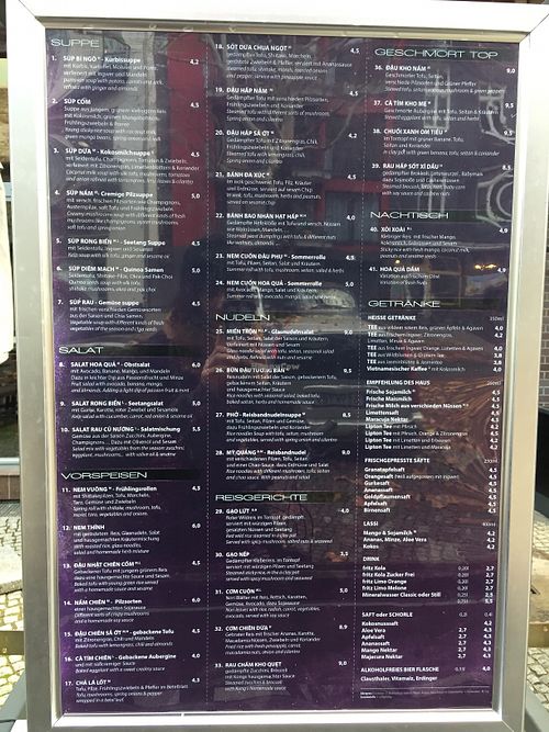 Menu at Top Tep - Modern Vietnamese Kitchen & Bar in Berlin
