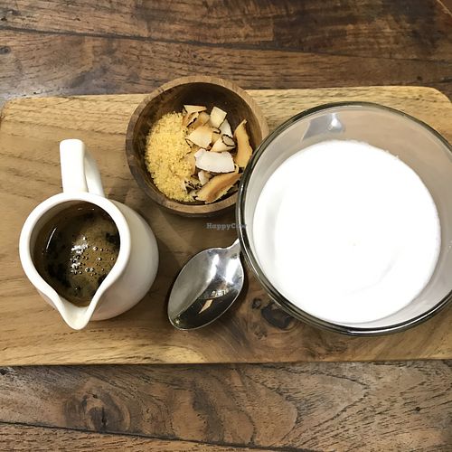 Coco Affogato: coconut milk, espresso and vegan coconut ice cream at Tukies Coconut Shop - Jl. Monkey Forest in Ubud