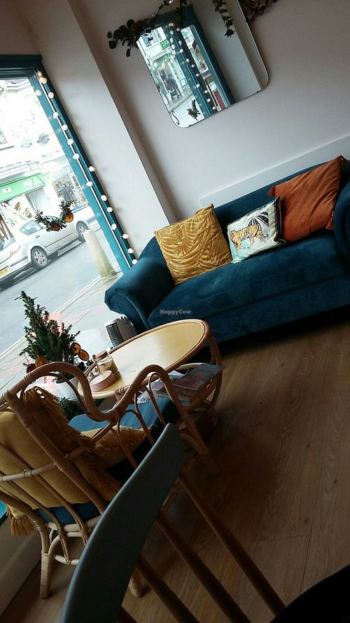 Comfy seating at Margo's Cafe & Lounge in Babbacombe