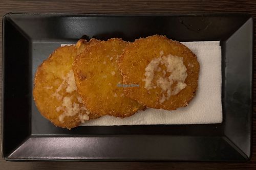 vegan Erdäpfelpuffer (potato pancakes) at Bierosophie in Vienna