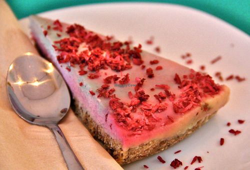 Raw cheese cake at Kale & Pepper at Kale & Pepper Plant Food in Malaga