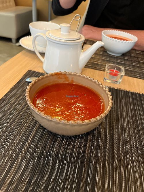 Beetroot soup  at Raiz in Aveiro