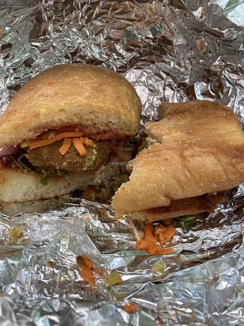 Falafel sandwich   at Timmy's Brown Bag in Placerville