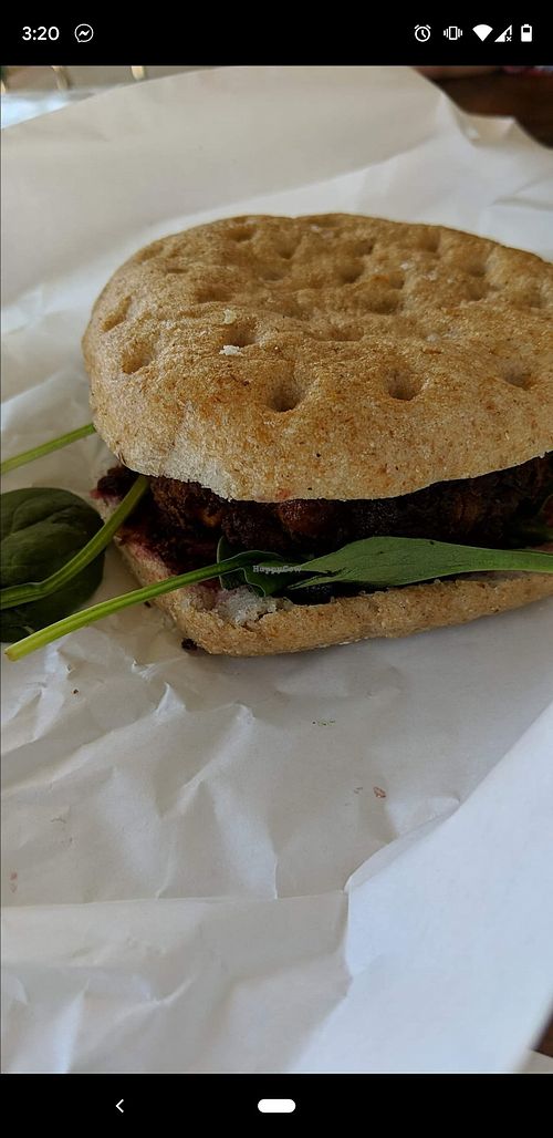 Vegan burger at Guilderton General Store in Guilderton