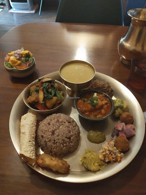 Vegan dal baht at Kitchen J Lotus in Uji