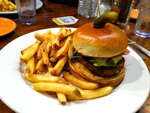 Vegan burger at Busboys and Poets - Langston Lofts in Washington