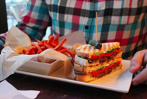 Tempeh Panini at Busboys and Poets - Mount Vernon Triangle in Washington