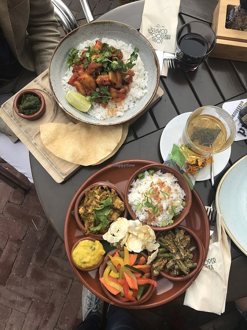 Vegan Rendang on the plate below at Louis Hartlooper Complex in Utrecht
