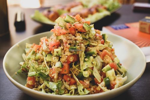 quinoa salad at Kawon once upon a time in Madaba