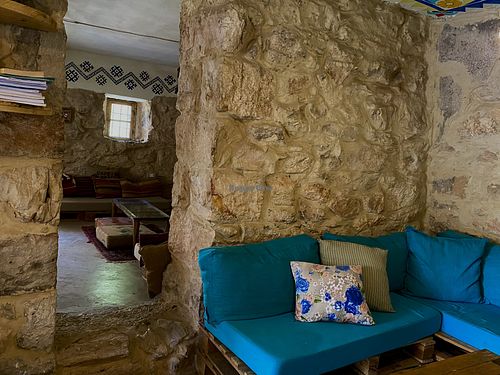 Indoor cafe seating  at Kawon once upon a time in Madaba