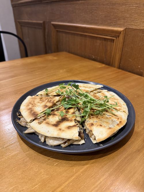 Mushroom quesadilla   at Uncle Q in Taipei