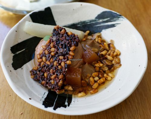 Ganache montée chocolat 76% & infusion glacée de cascara (dessert autumn 2024) at the friendly kitchen in Paris