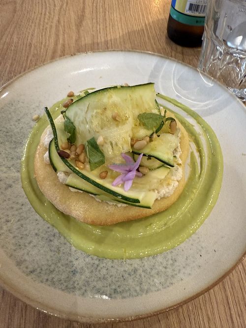 Mini pizza. So deliciouss  at the friendly kitchen in Paris