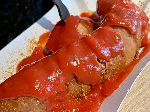 Currywurst — vegan at Curry 36 - Hauptbahnhof in Berlin