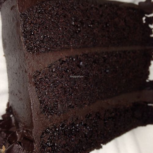 chocolate cake at The Grit in Athens