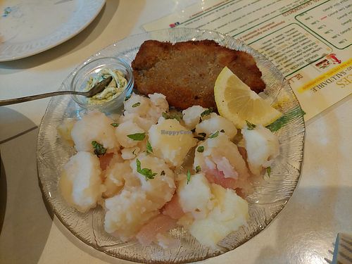 Schnitzel at A Raices in Gran Canaria
