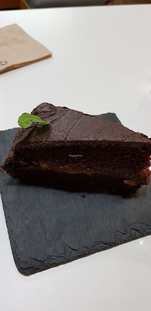 Chocolate cake at A Raices in Gran Canaria
