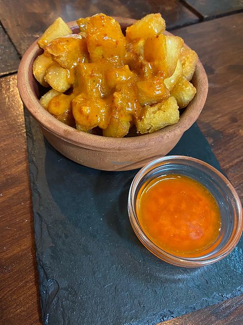 Patatas diablos  at A Raices in Gran Canaria