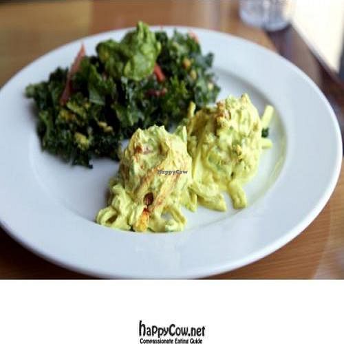 2 salad combo: egg salad and avocado kale at Better Life Cuisine in Santa Monica