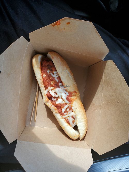 The meatballs were cold and they tasted like gardein meatballs I'm pretty sure they gardein meatballs at Loving Hut in Charlotte