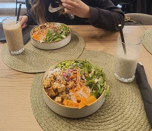 The kitchen fav and a protein smoothie at VEG in Split