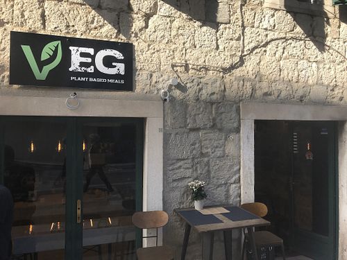 Front of shop at VEG in Split