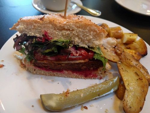 Cheeseburger at Blossoming Lotus - Irvington in Portland