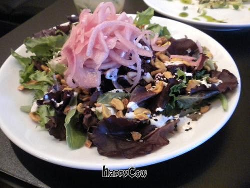 Roasted Beet and Curried Cashew Salad at Blossoming Lotus - Irvington in Portland