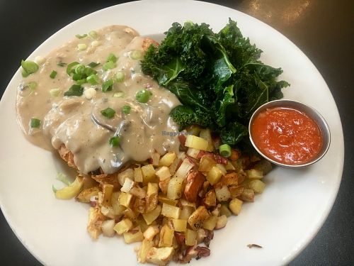 Biscuits and gravy at Blossoming Lotus - Irvington in Portland