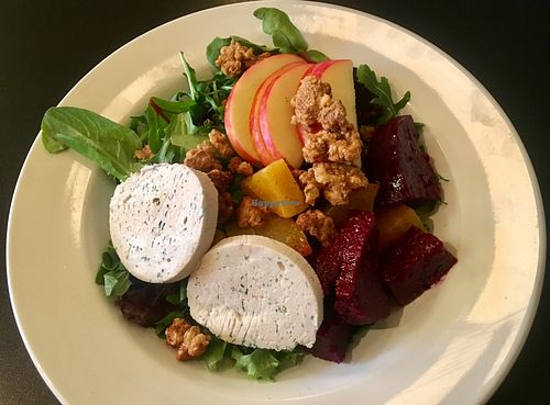 Walnut, apple, beet salad at Blossoming Lotus - Irvington in Portland
