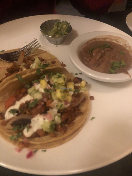 Chorizo tacos at Blossoming Lotus - Irvington in Portland