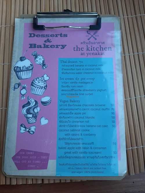 plenty of vegan desserts, all amazing at The Kitchen at Yenakat in Bangkok