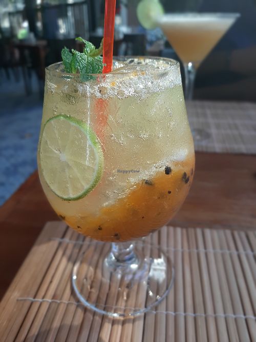 passion fruit mocktail at The Kitchen at Yenakat in Bangkok