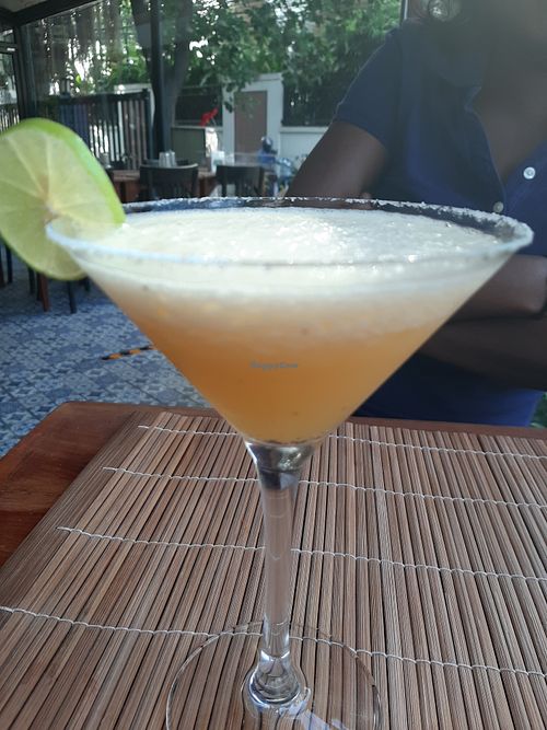 mango cocktail  at The Kitchen at Yenakat in Bangkok