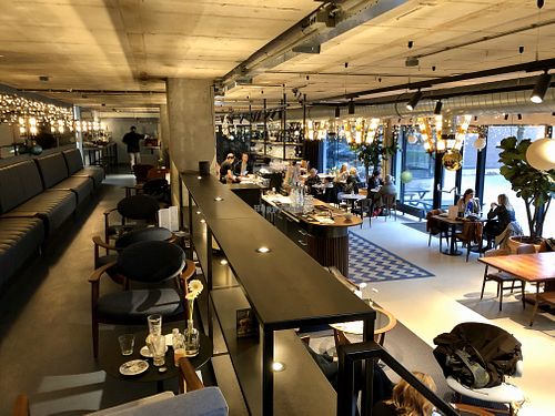 Two levels inside Digters at Digters in Rotterdam