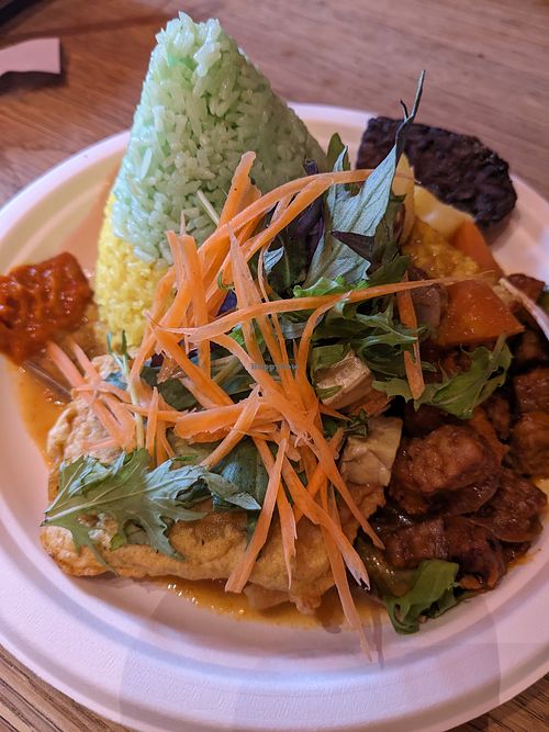 Vegan Tempe Plate at Indo Tempeh House in Christchurch