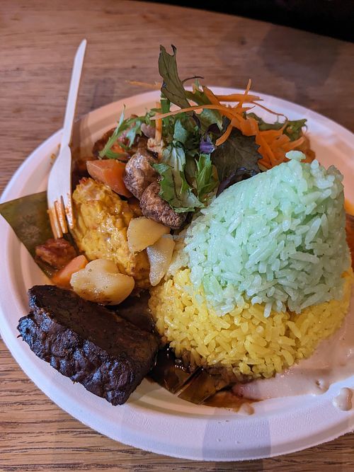Vegan Tempe Plate at Indo Tempeh House in Christchurch