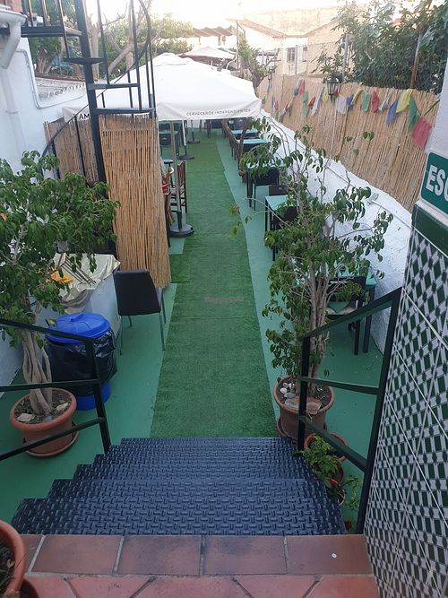 Back outside at Namaste Nepalese and Indian in Nerja